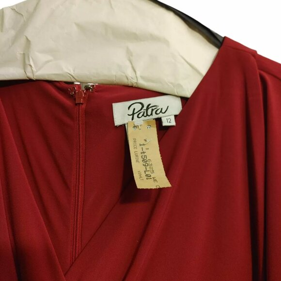 Patra Short Sleeve V Neck Chiffon Dresses Ladies Evening Cocktail Party Dress - Picture 4 of 4